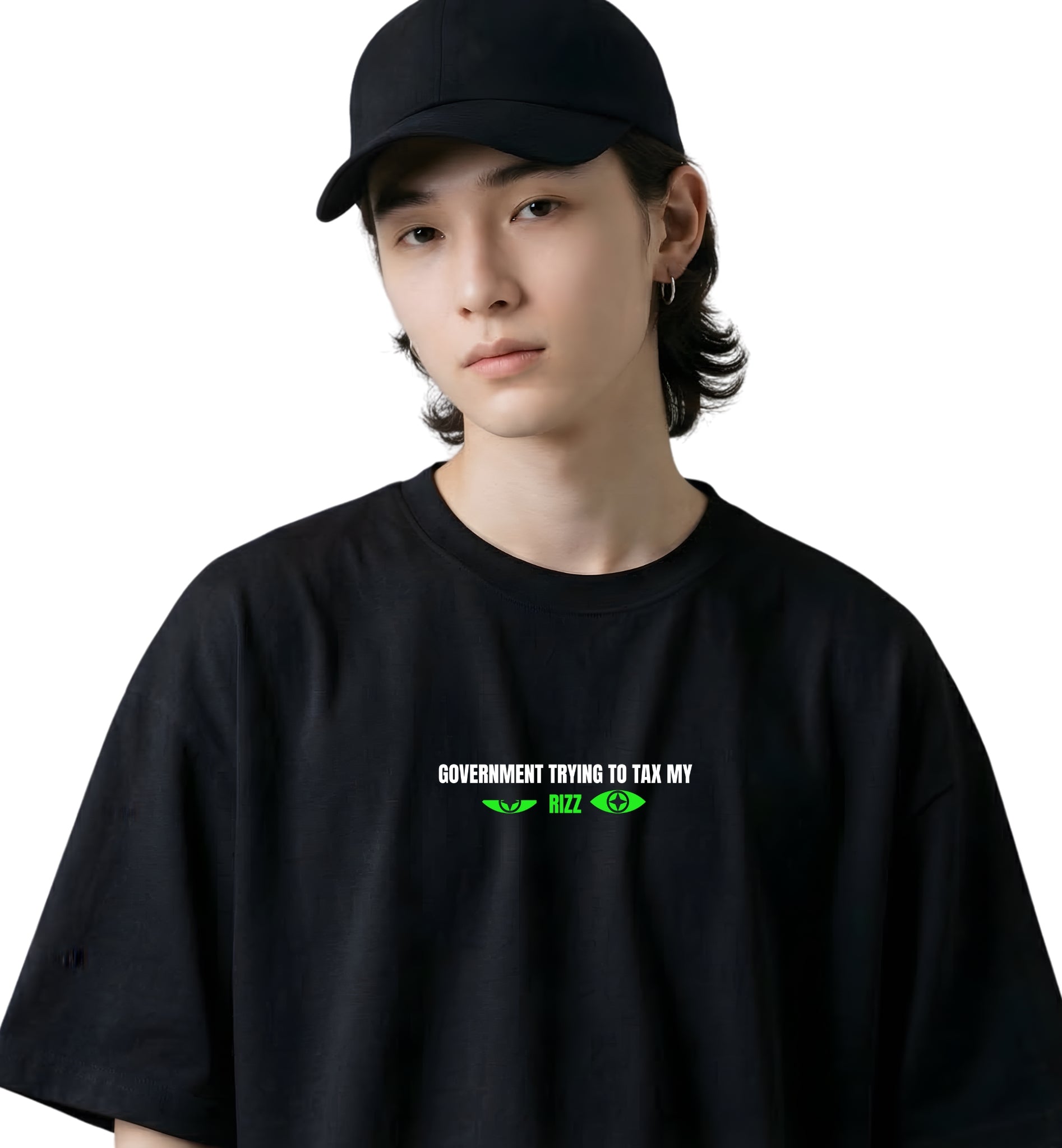 “RIZZ” Statement Oversized T-Shirt – 240 GSM