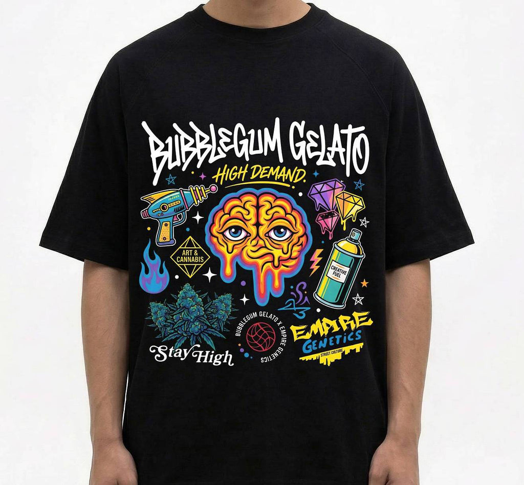 Bubblegum Gelato Oversized Standard T-Shirt | 180 GSM