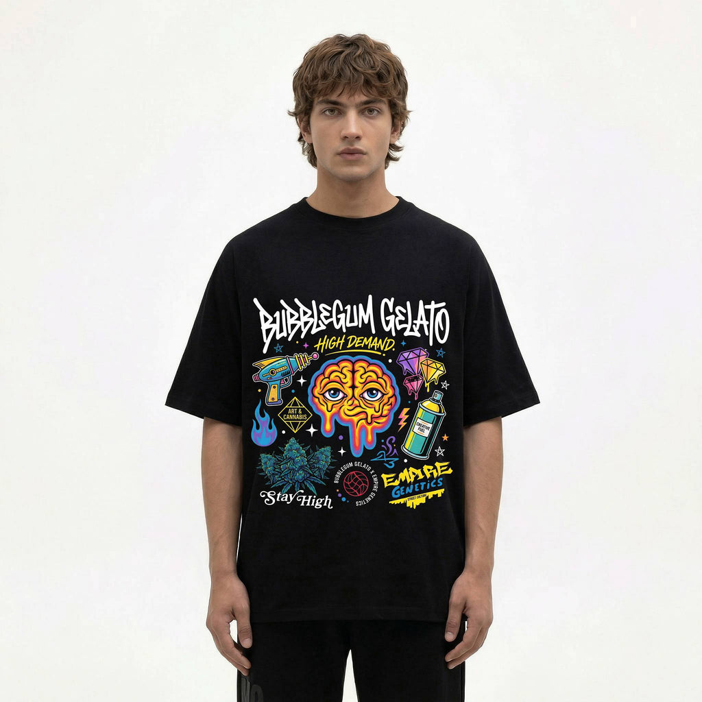 Bubblegum Gelato Oversized Standard T-Shirt | 180 GSM