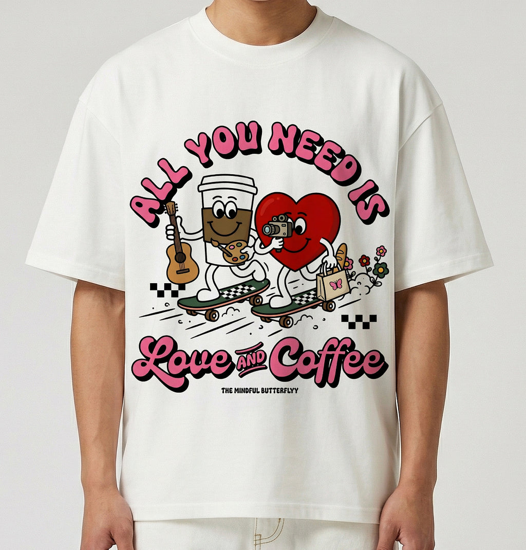 Coffee Lovers Unisex Oversized T-Shirt