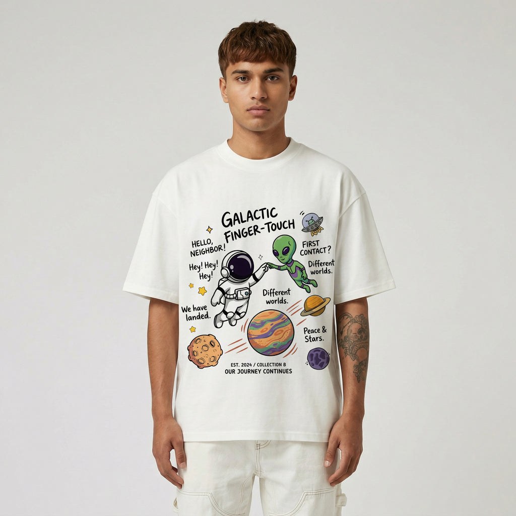 Galactic Finger Touch Oversized T-Shirt