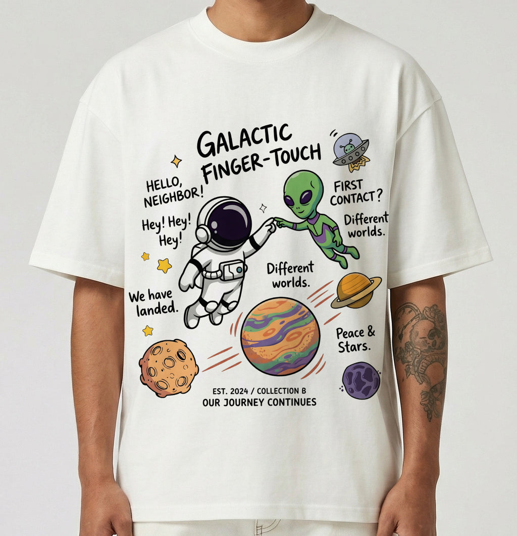 Galactic Finger Touch Oversized T-Shirt