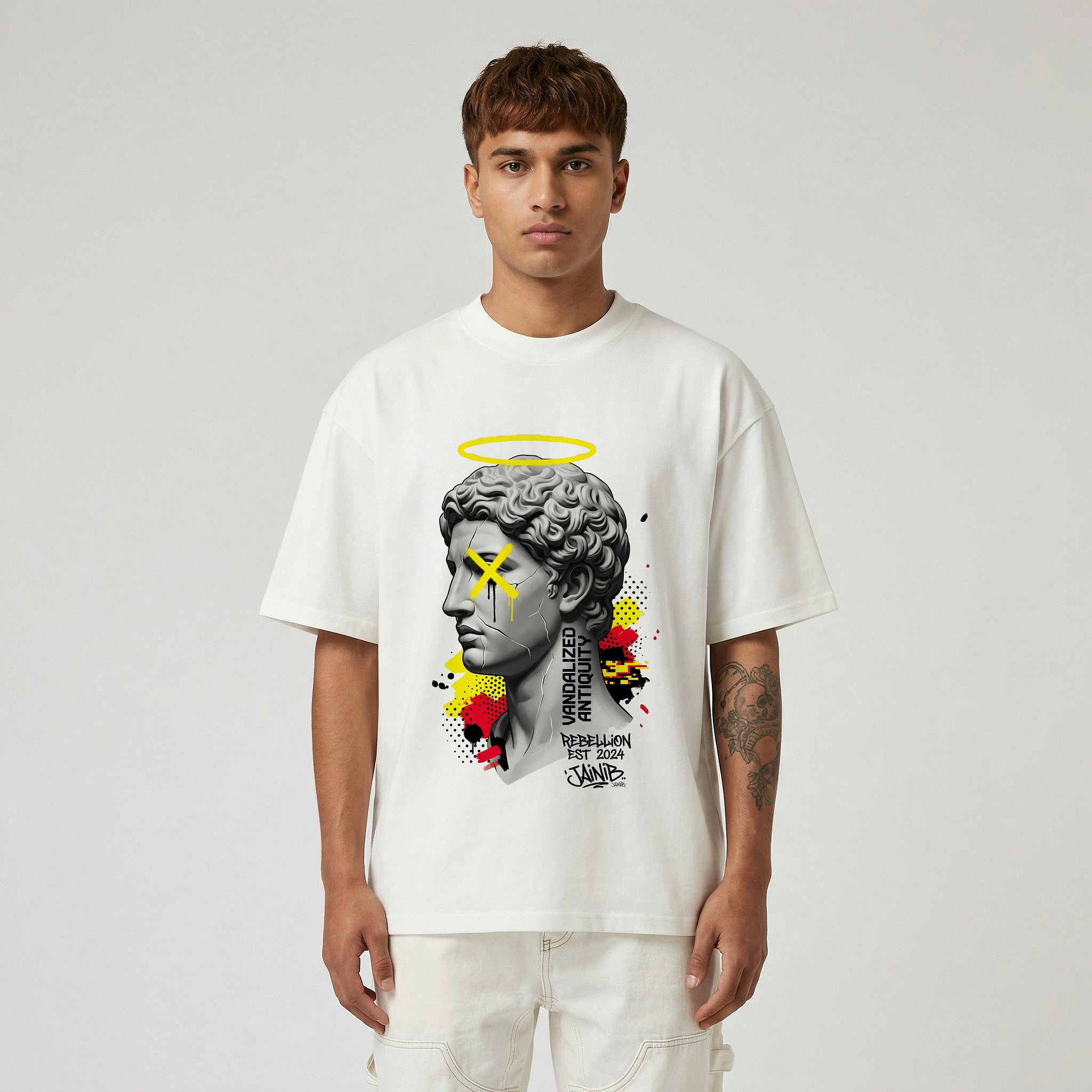 Vandalized Antiquity Oversized T-Shirt