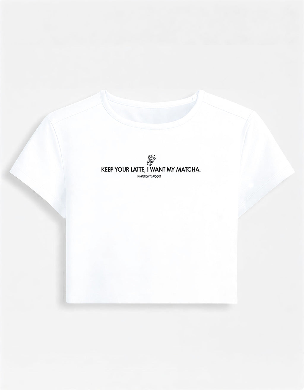 Matcha Lovers - Cropped Baby Tee