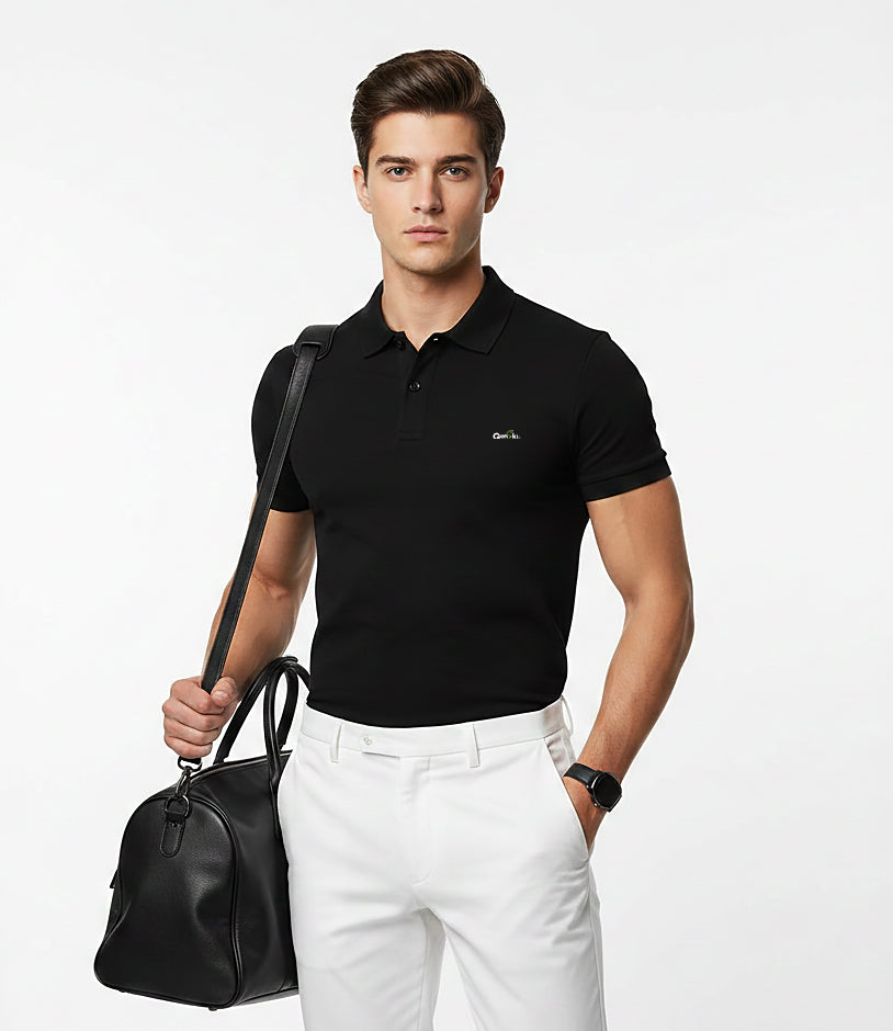 Genskii Cotton Polo T-Shirt