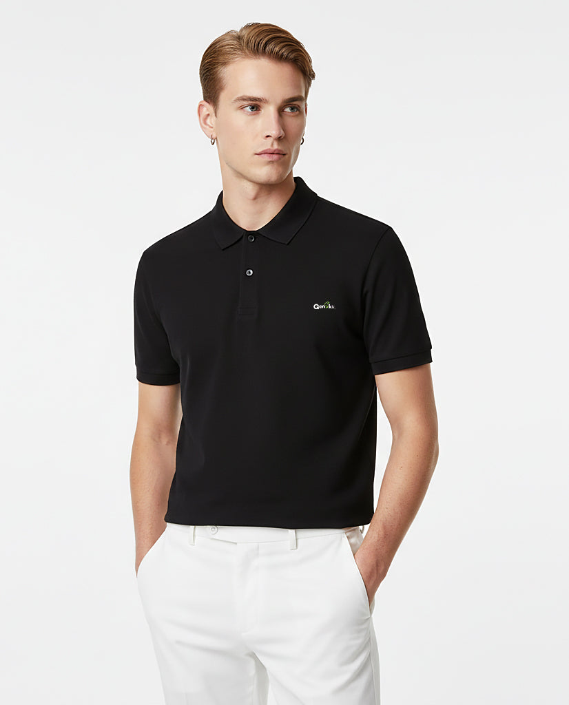 Genskii Cotton Polo T-Shirt