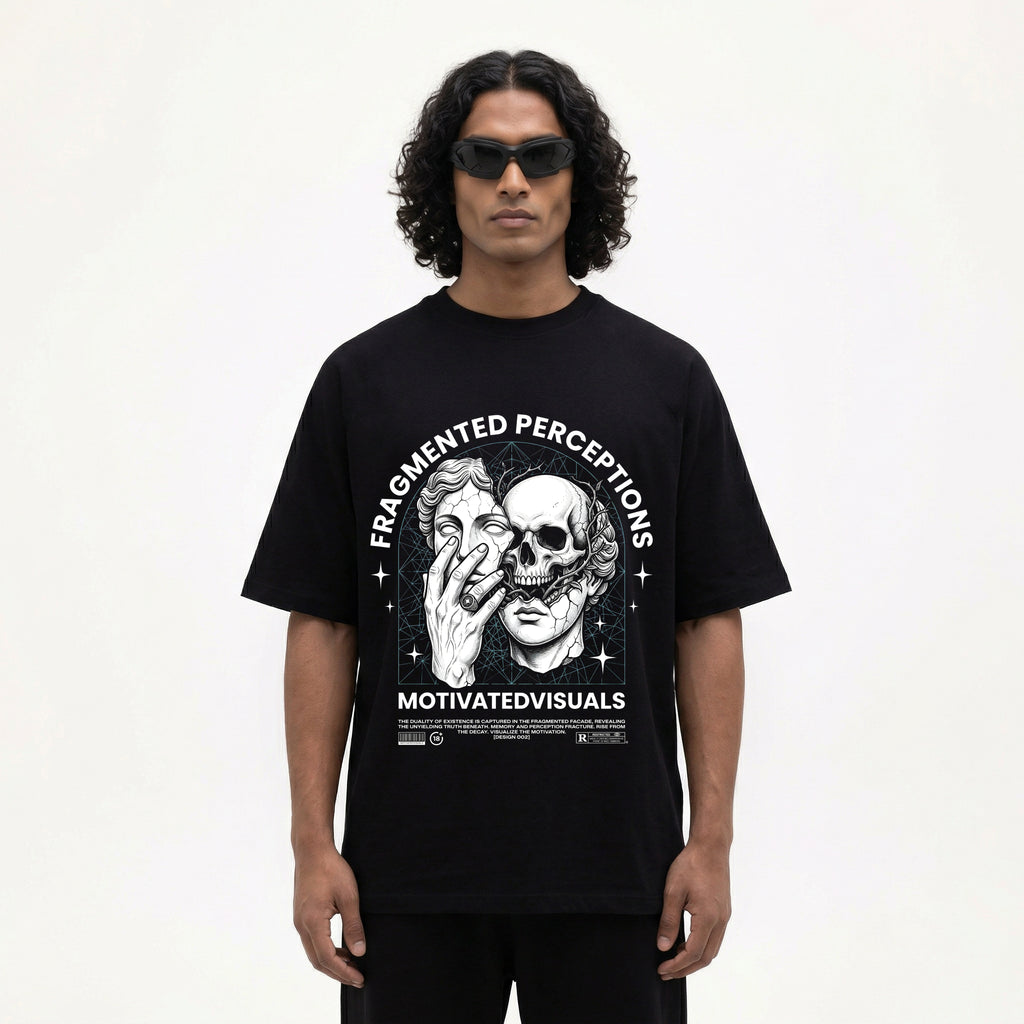 Fragmented Perceptions Oversized T-Shirt