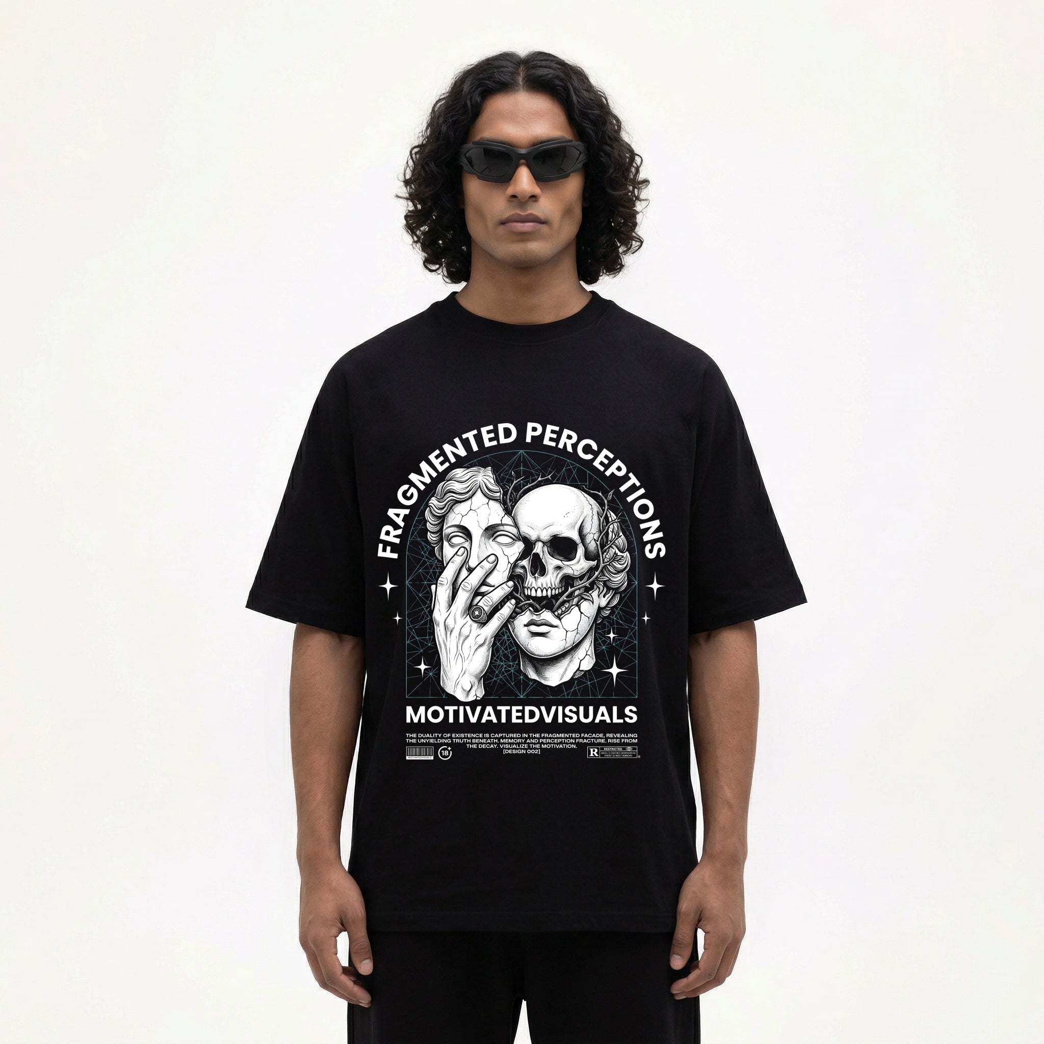 Fragmented Perceptions Oversized T-Shirt