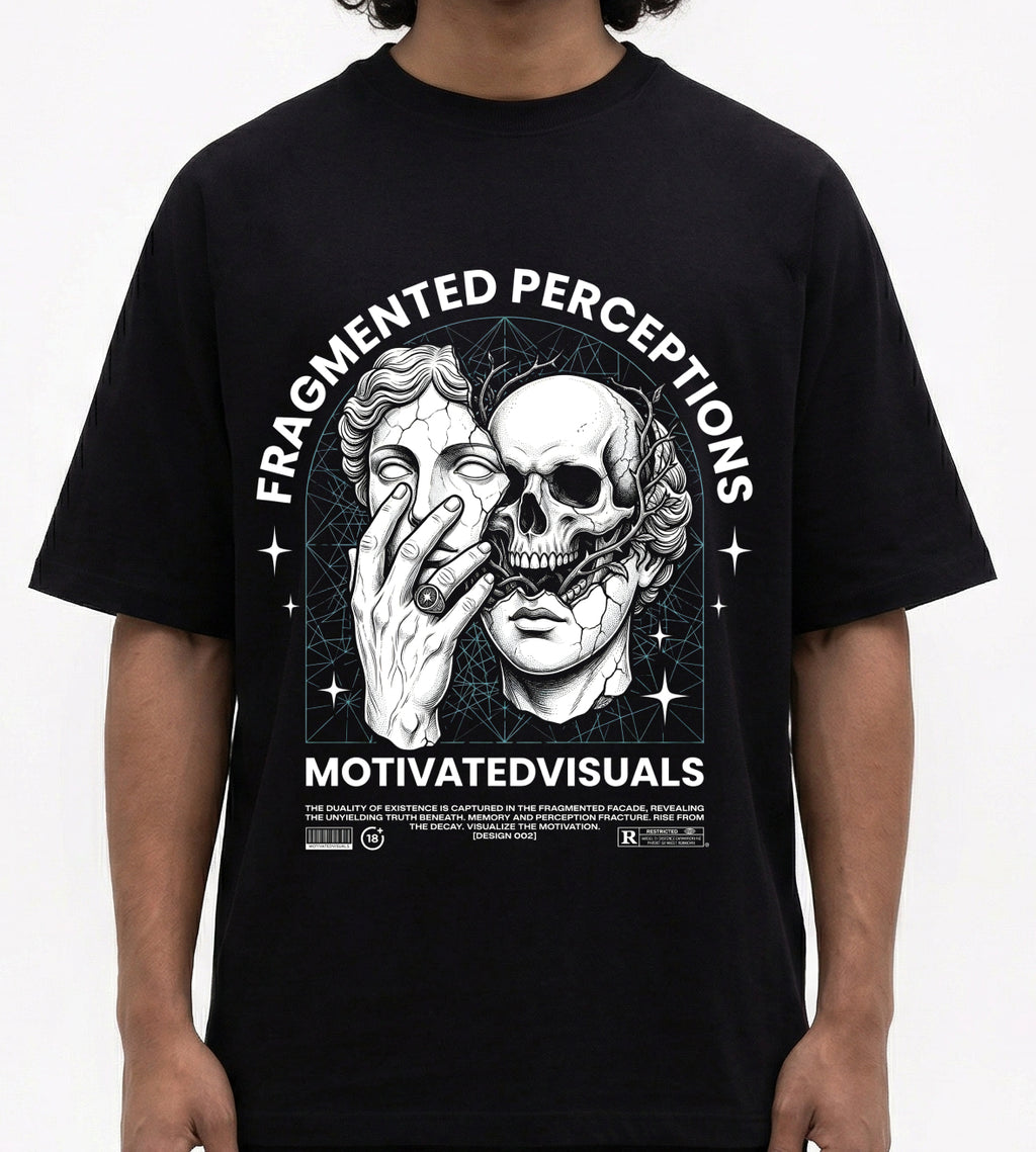 Fragmented Perceptions Oversized T-Shirt