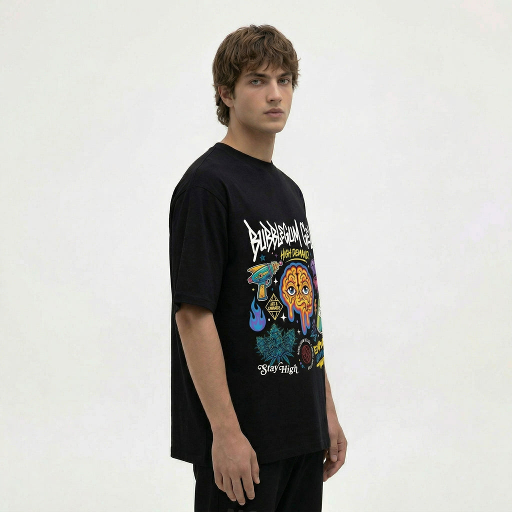 Bubblegum Gelato Oversized Standard T-Shirt | 180 GSM