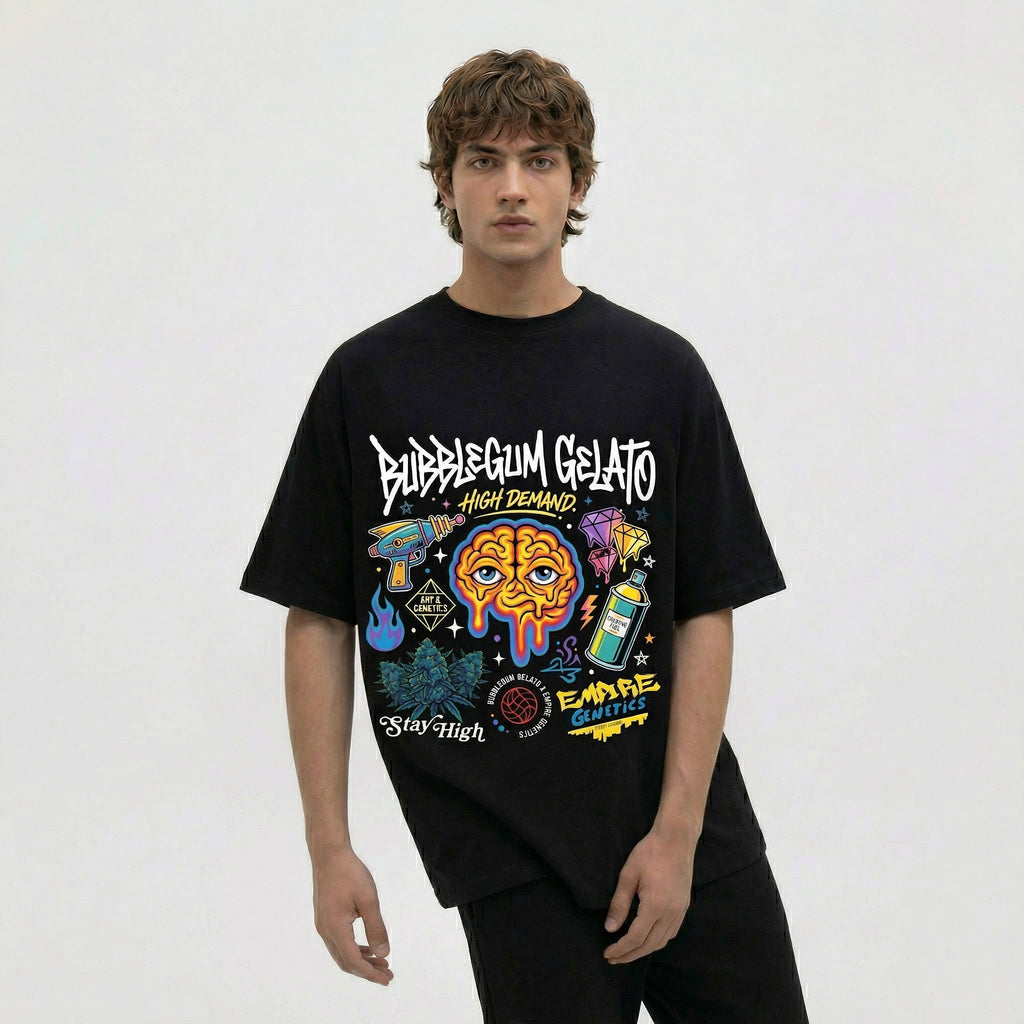 Bubblegum Gelato Oversized Standard T-Shirt | 180 GSM