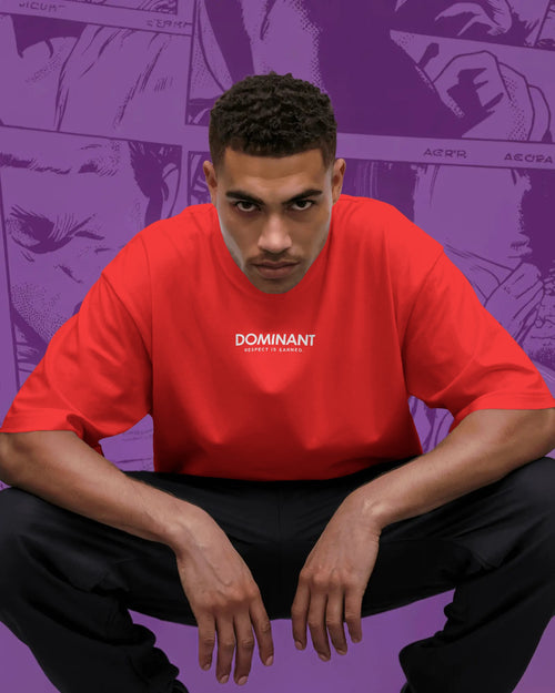 DOMINANT - Respect is Earned (Unisex Terry Oversized Tee)
