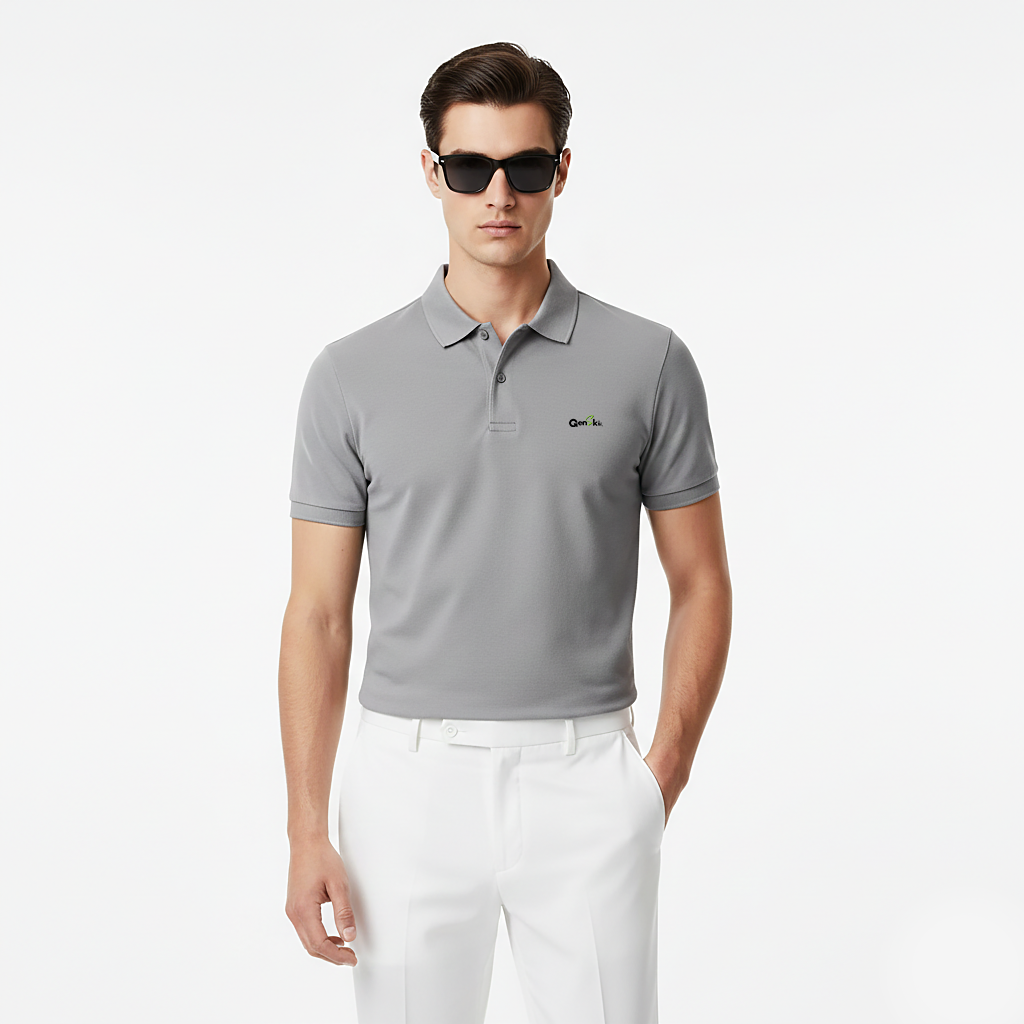 Genskii Cotton Polo T-Shirt