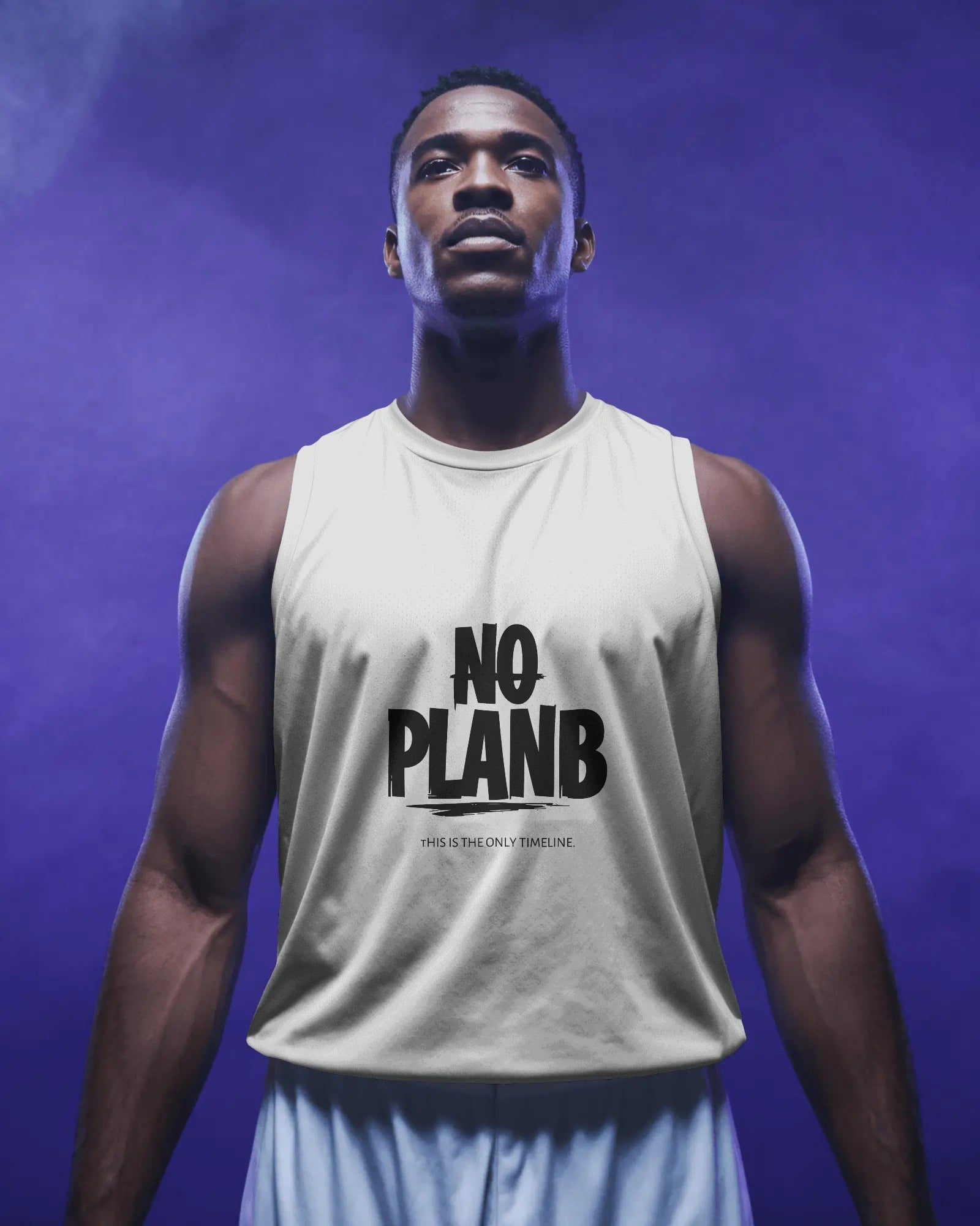 NO PLAN B - Men’s Sleeveless Cotton T-Shirt